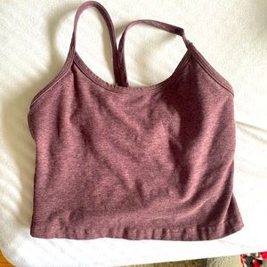 Spacedye Slim Racerback Cropped Bra